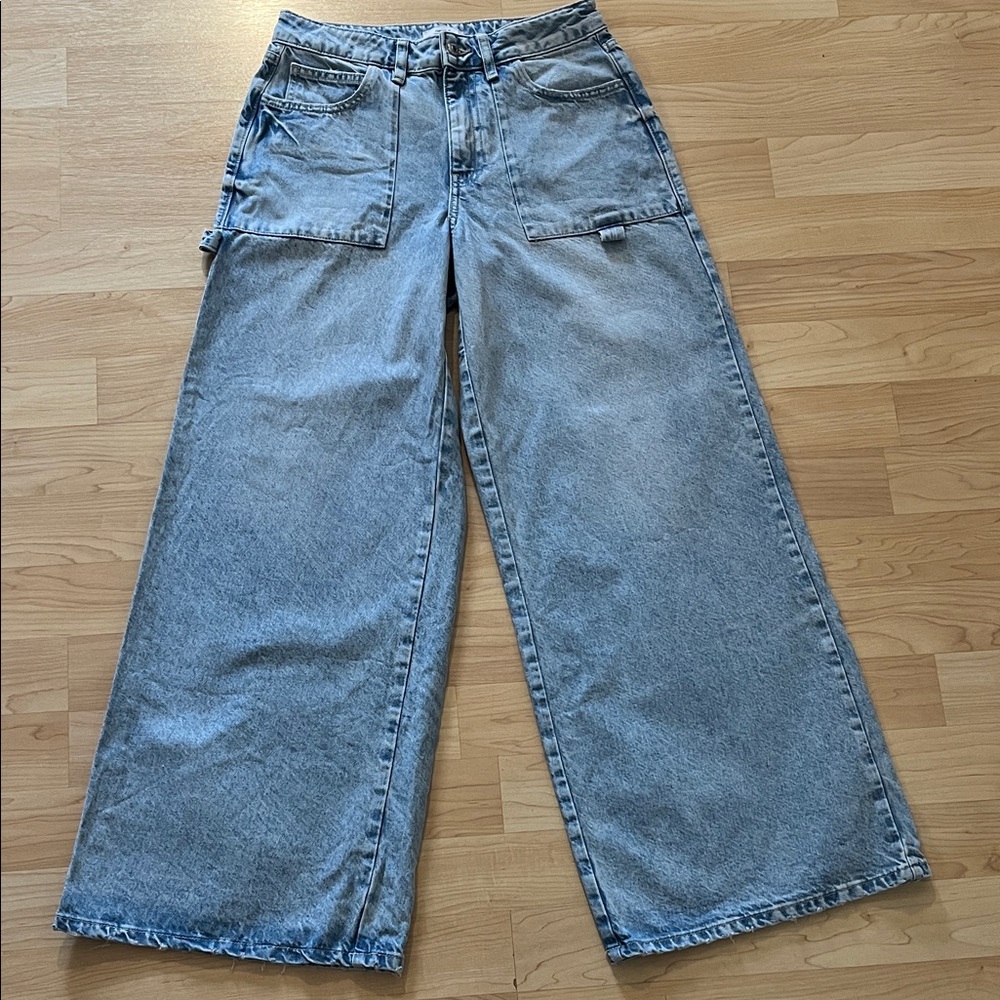 Carpenter Wide Leg Flare Jeans Forever 21